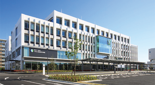 2017年熊本市中央区大江に新築移転した『くまもと森都総合病院』
